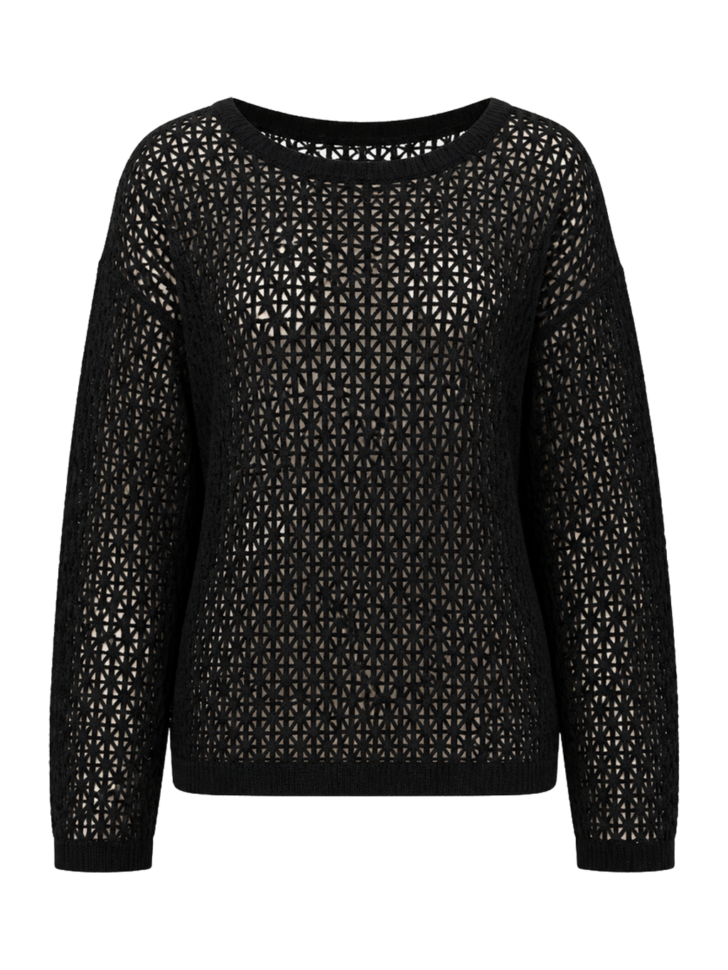 Black Open-Knit Sweater product image
