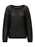 Black Open-Knit Sweater product image