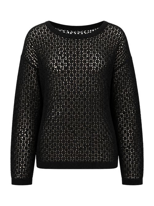 Black Open-Knit Sweater product image