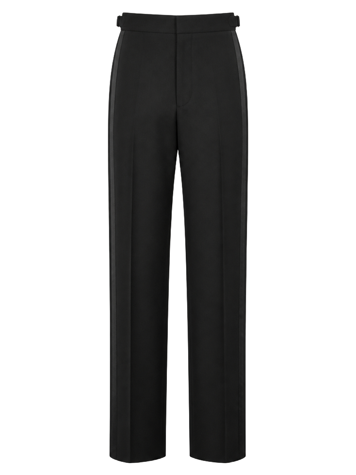 Black Satin-Stripe Tuxedo Trousers product image detail