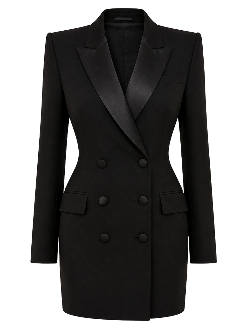 Black Tuxedo Mini Dress product image detail