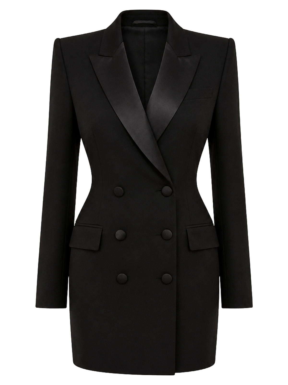 Black Tuxedo Mini Dress product image detail