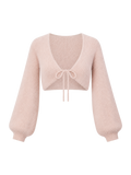 Blush Alpaca Tie-Front Shrug product image