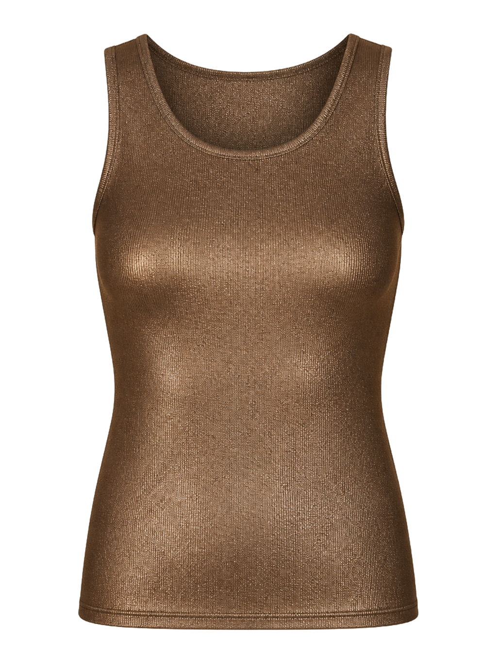 Bronze Metallic Knit Tank product image