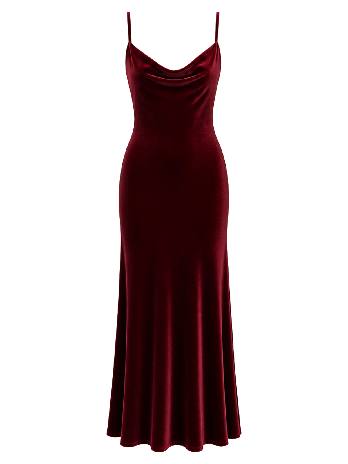 Burgundy Velvet Slip Dress product image detail