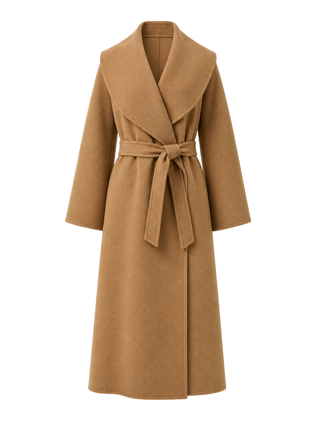 Camel Wool Wrap Coat product image