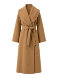 Camel Wool Wrap Coat product image