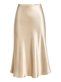 Champagne Satin Slip Skirt transparent product image