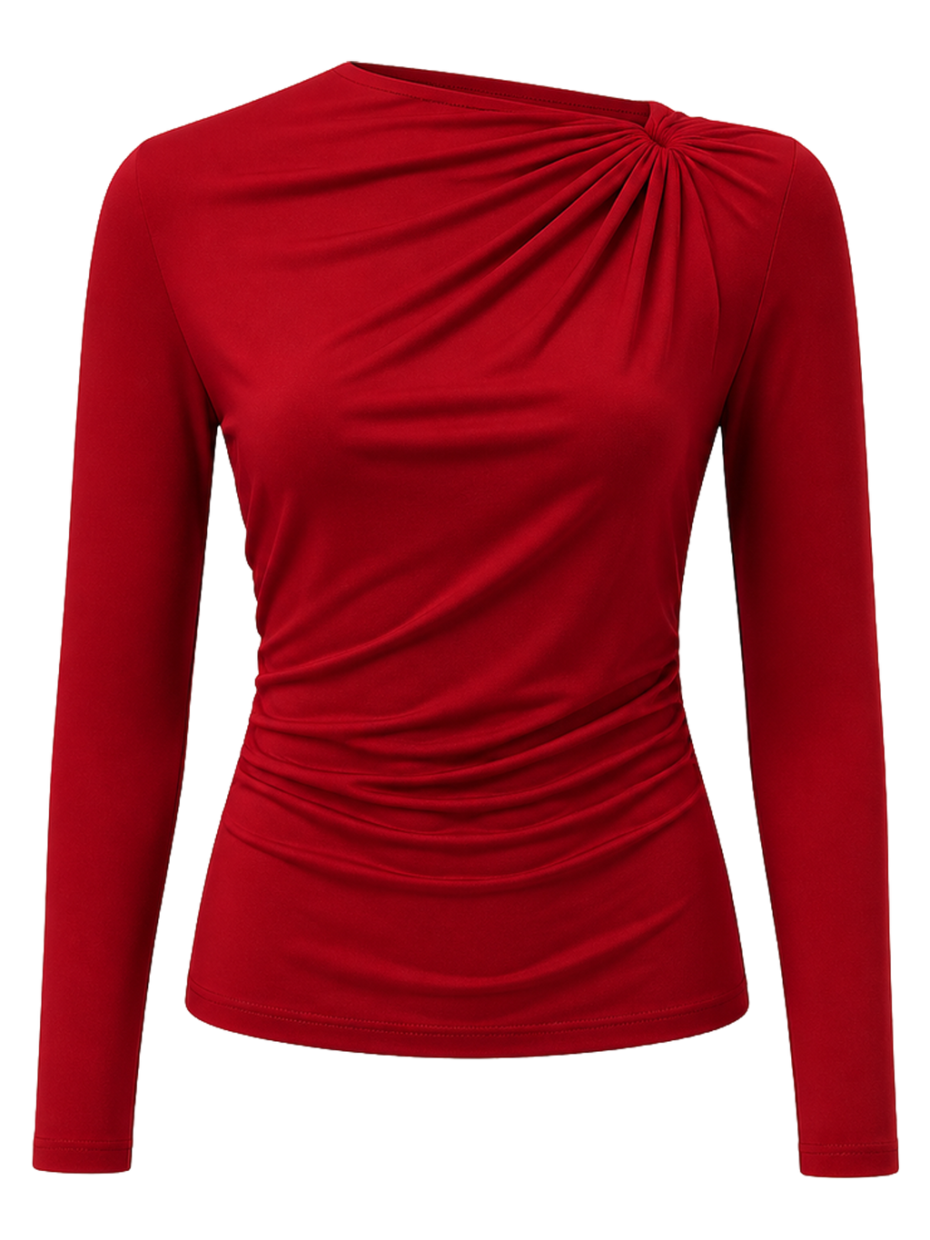 Cherry Draped Jersey Top product image detail