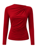 Cherry Draped Jersey Top product image