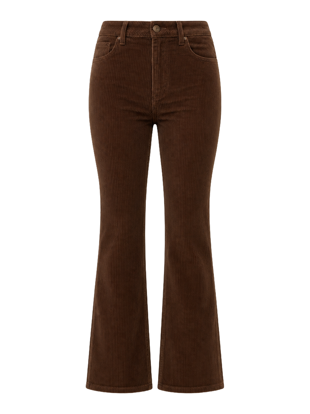 Chocolate Corduroy Flare Trousers product image