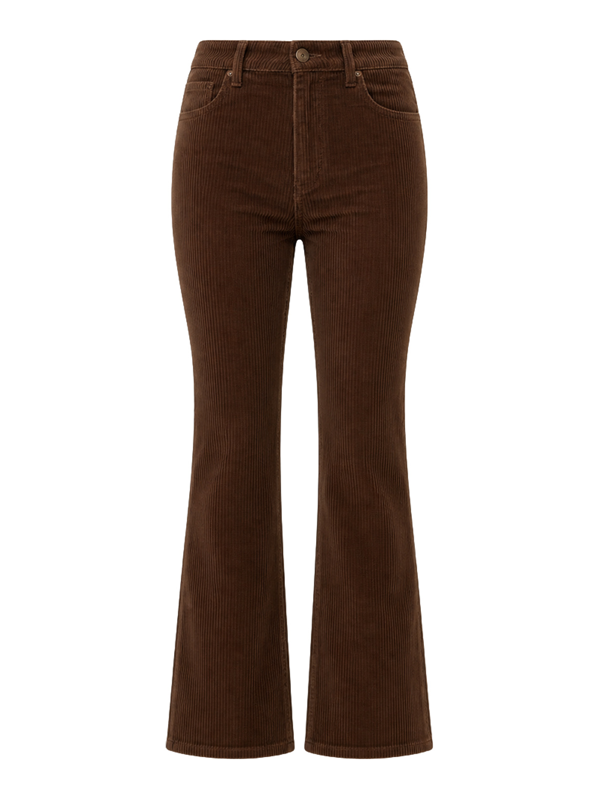 Chocolate Corduroy Flare Trousers product image