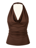 Chocolate Halter Top transparent product image
