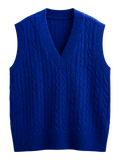 Cobalt Cable-Knit Sweater Vest product image