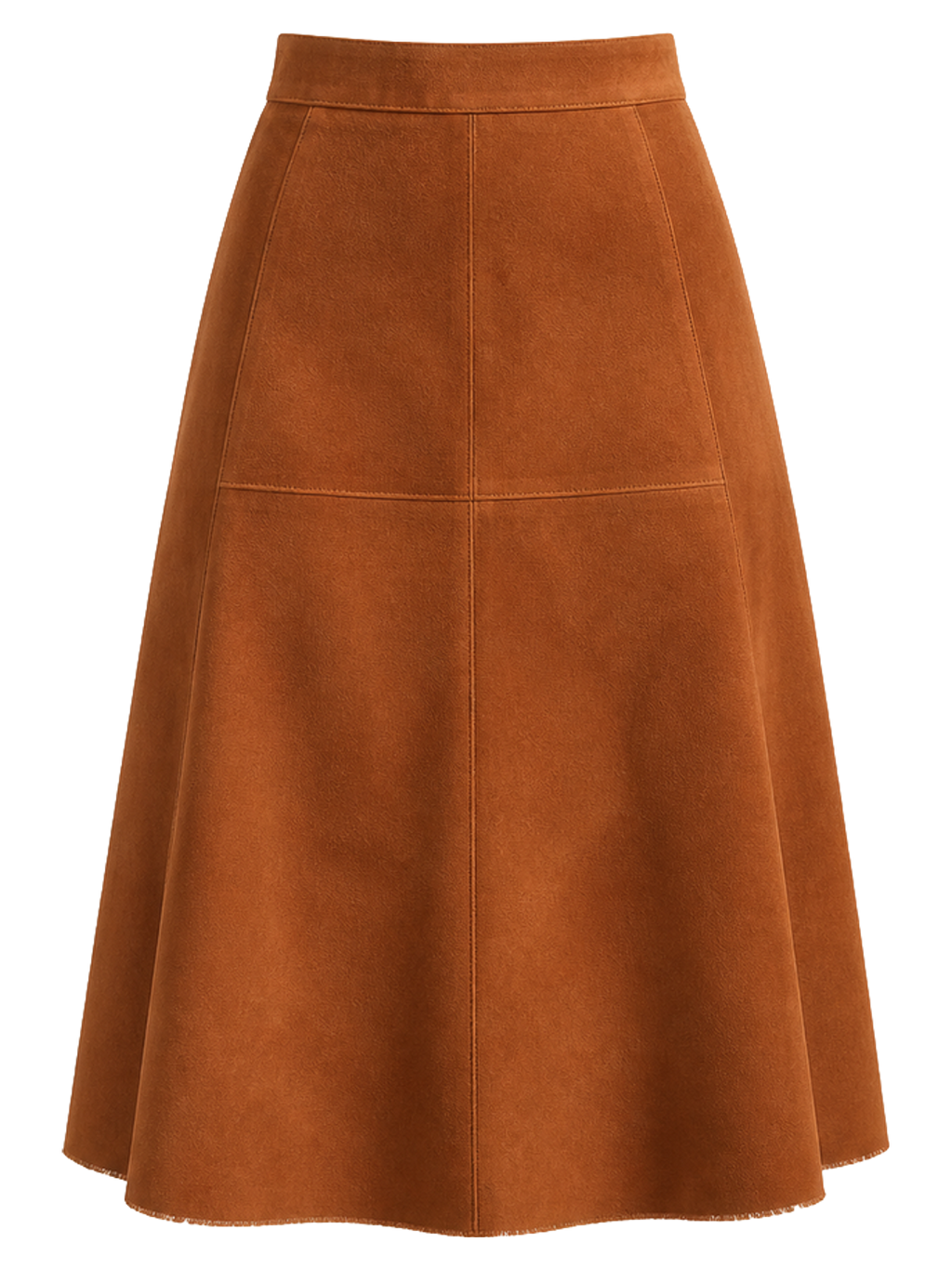 Copper Suede A-Line Skirt product image detail