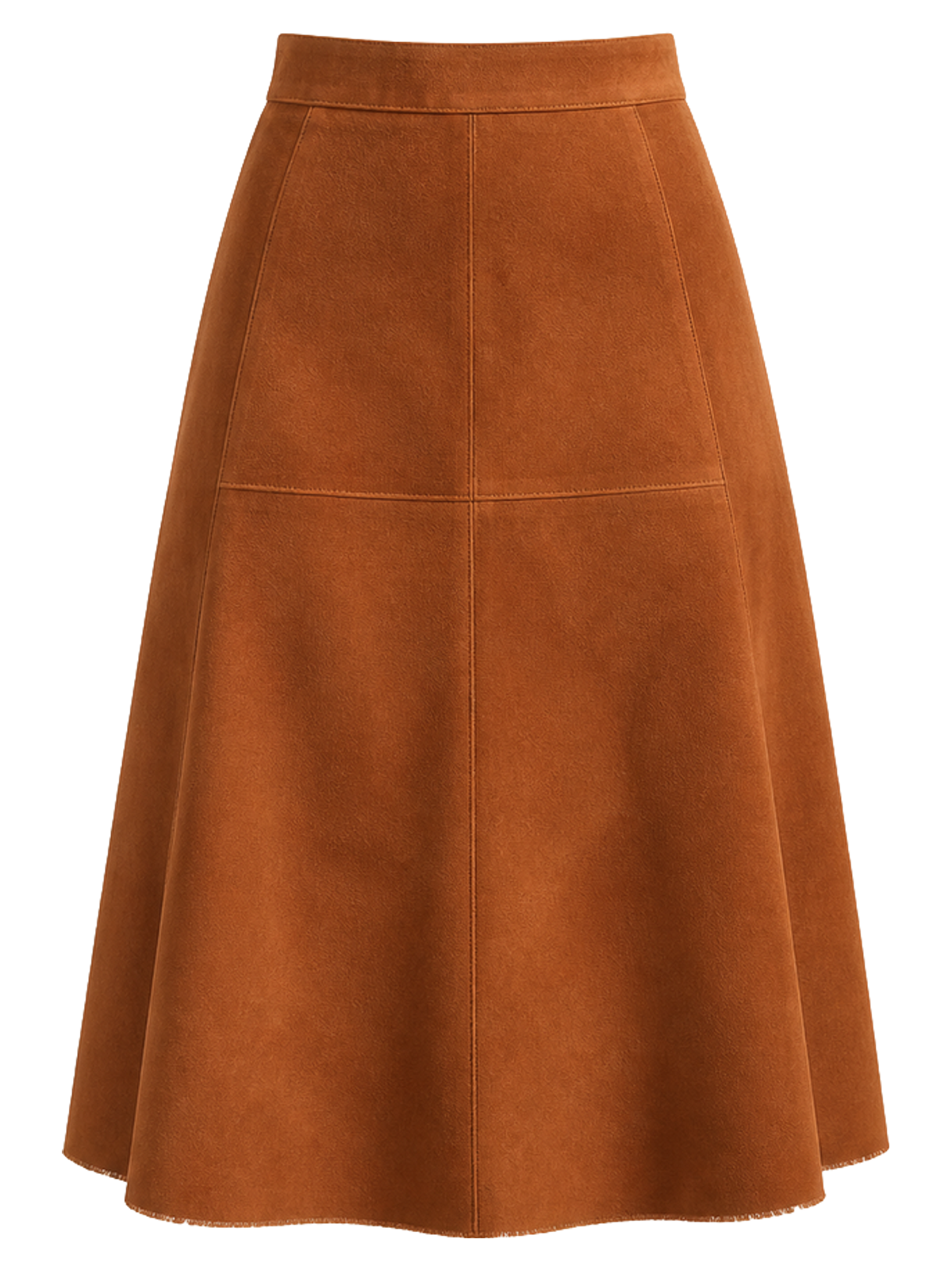 Copper Suede A-Line Skirt product image detail