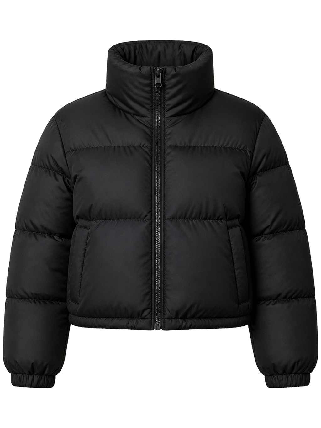 Cropped Quilted Puffer detail product image