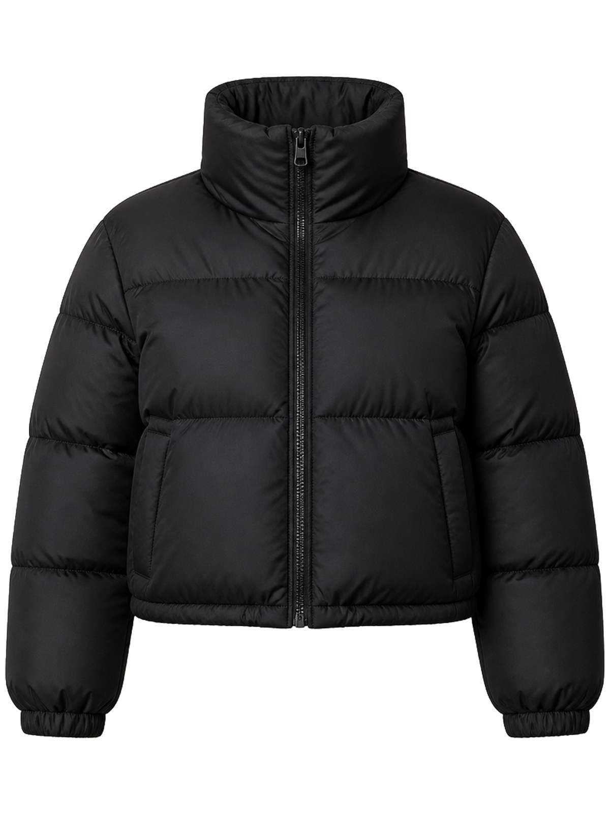 Cropped Quilted Puffer detail product image