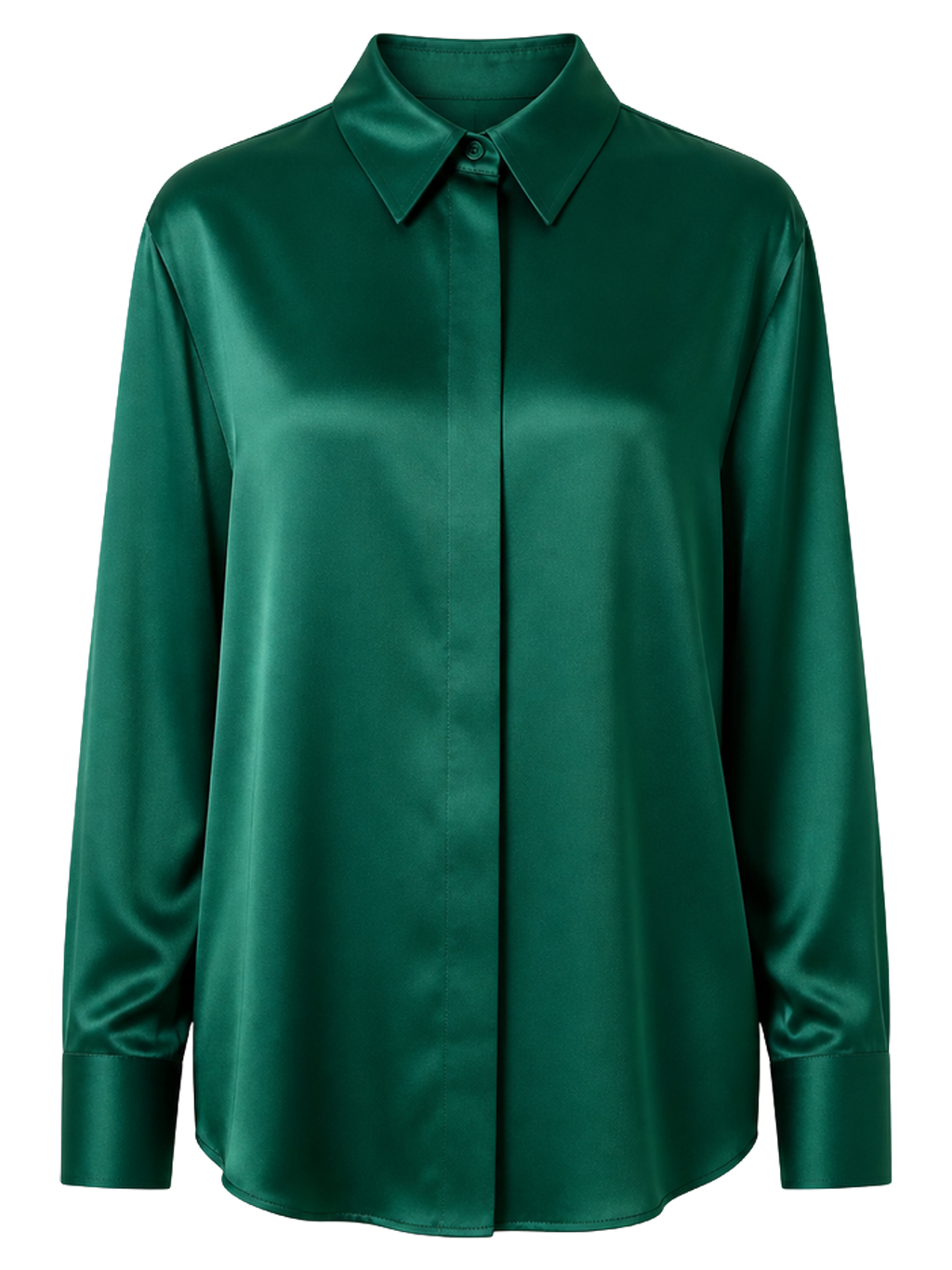 Emerald Silk Shirt product image detail