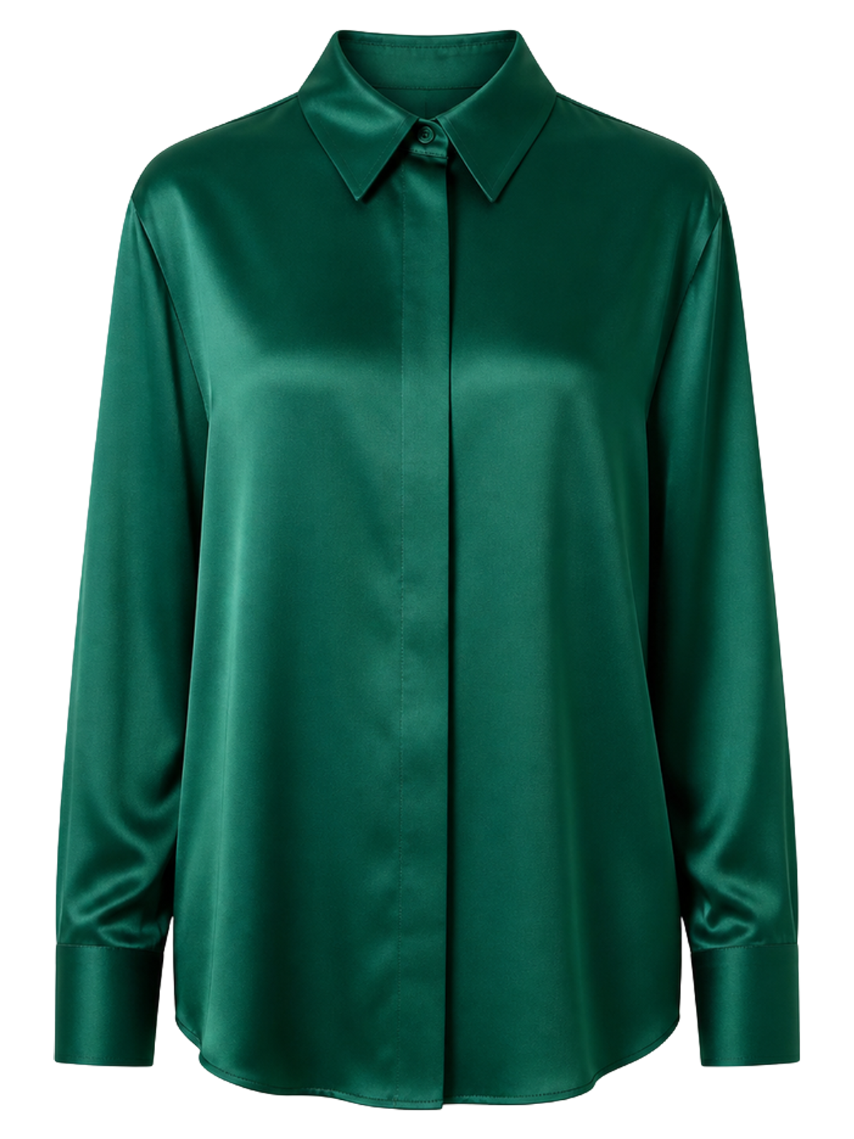 Emerald Silk Shirt product image detail