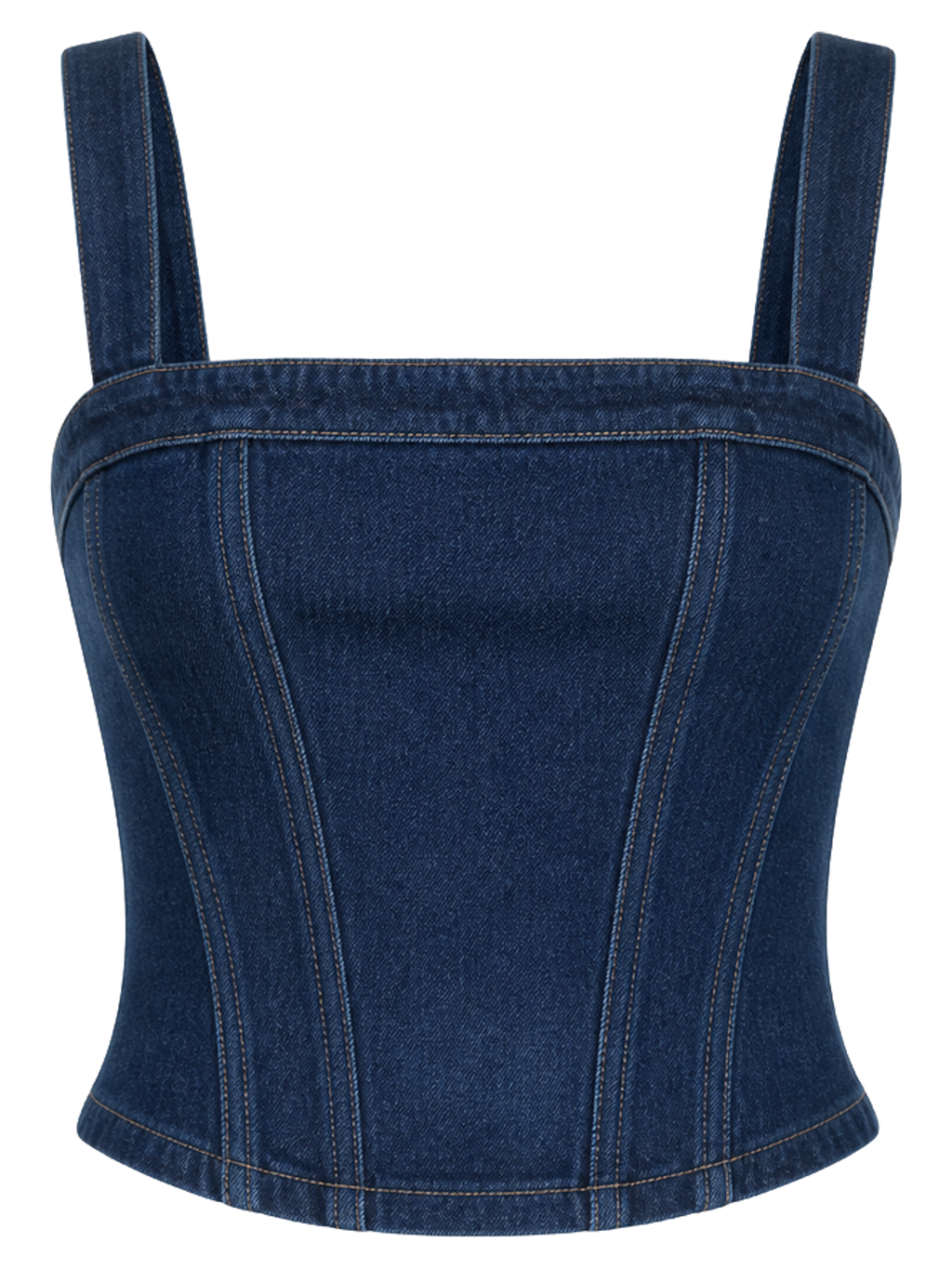Indigo Denim Corset Top product image detail