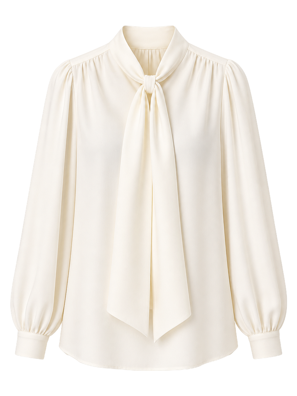 Ivory Bow-Neck Blouse product image detail