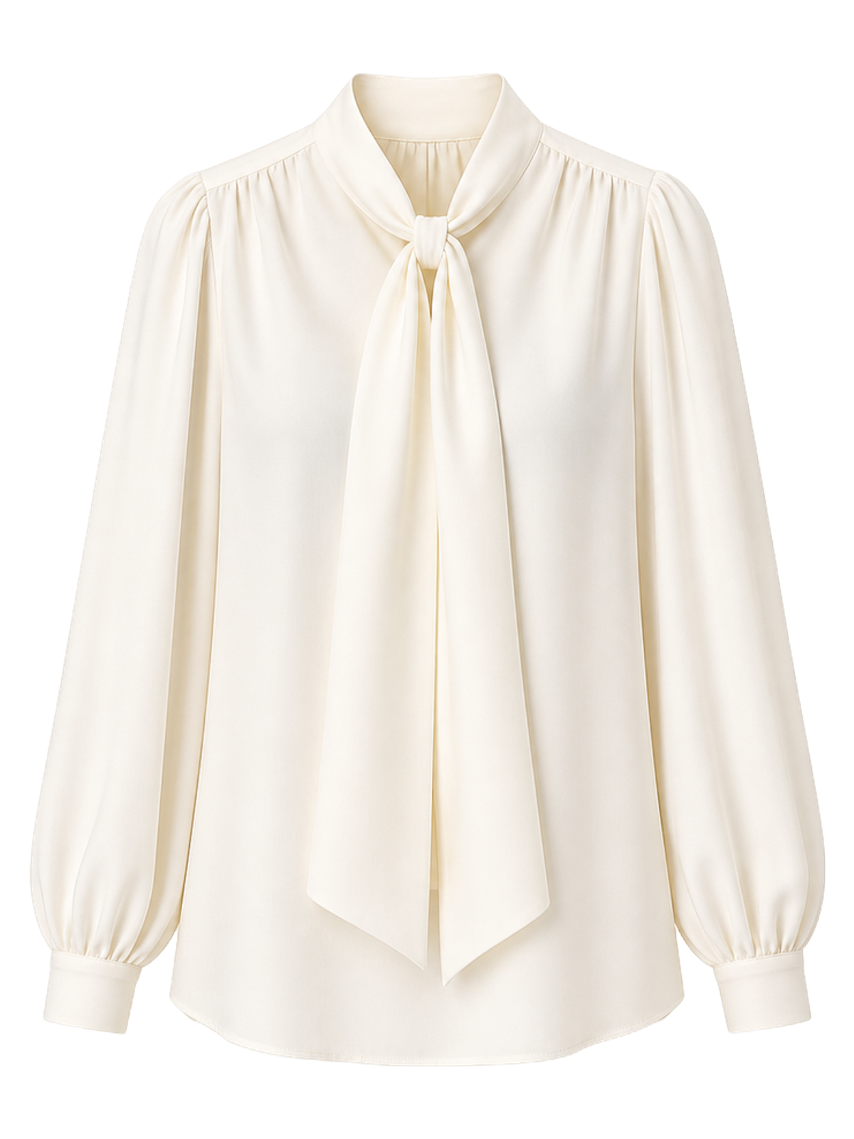 Ivory Bow-Neck Blouse product image detail