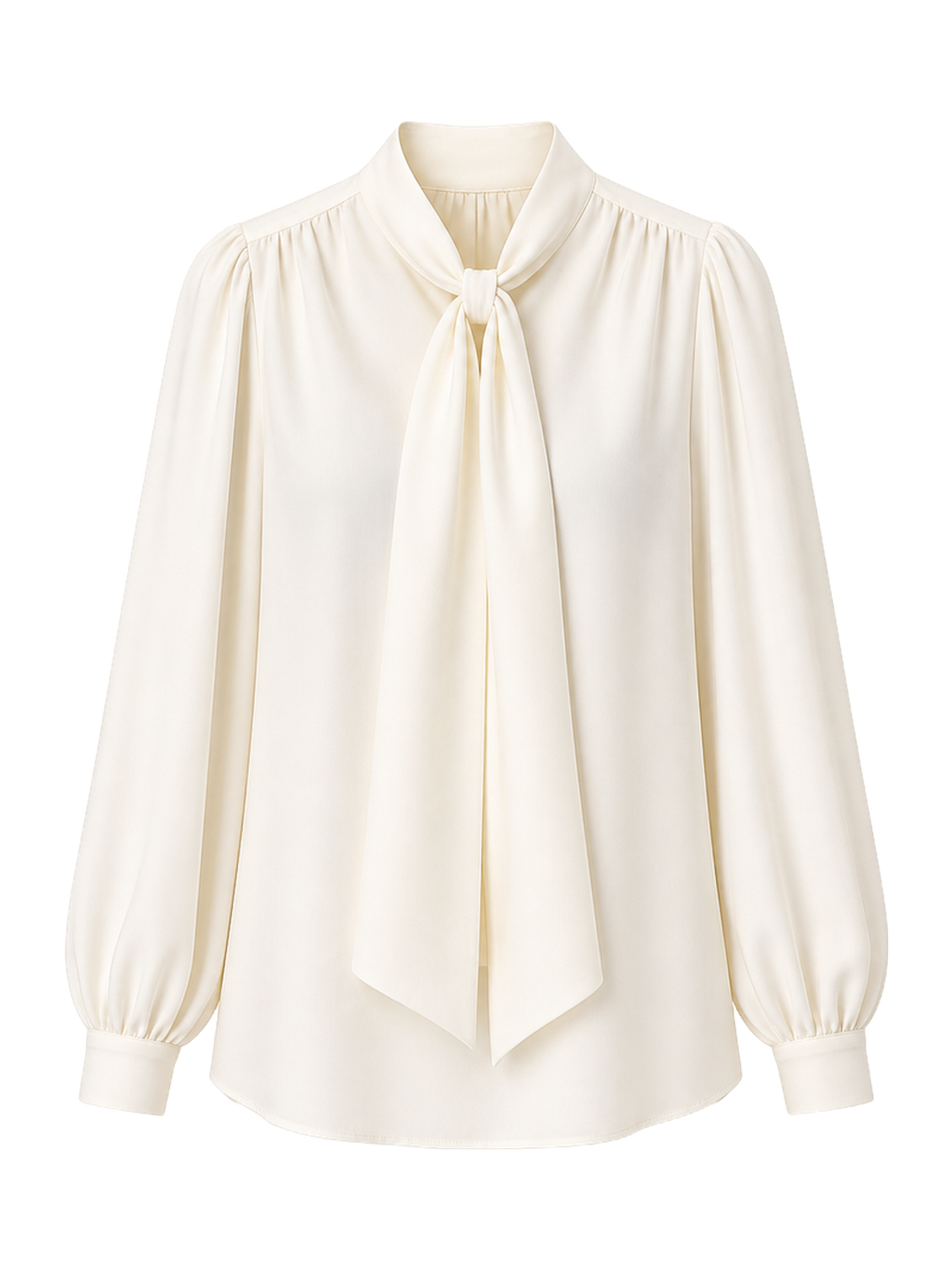 Ivory Bow-Neck Blouse product image