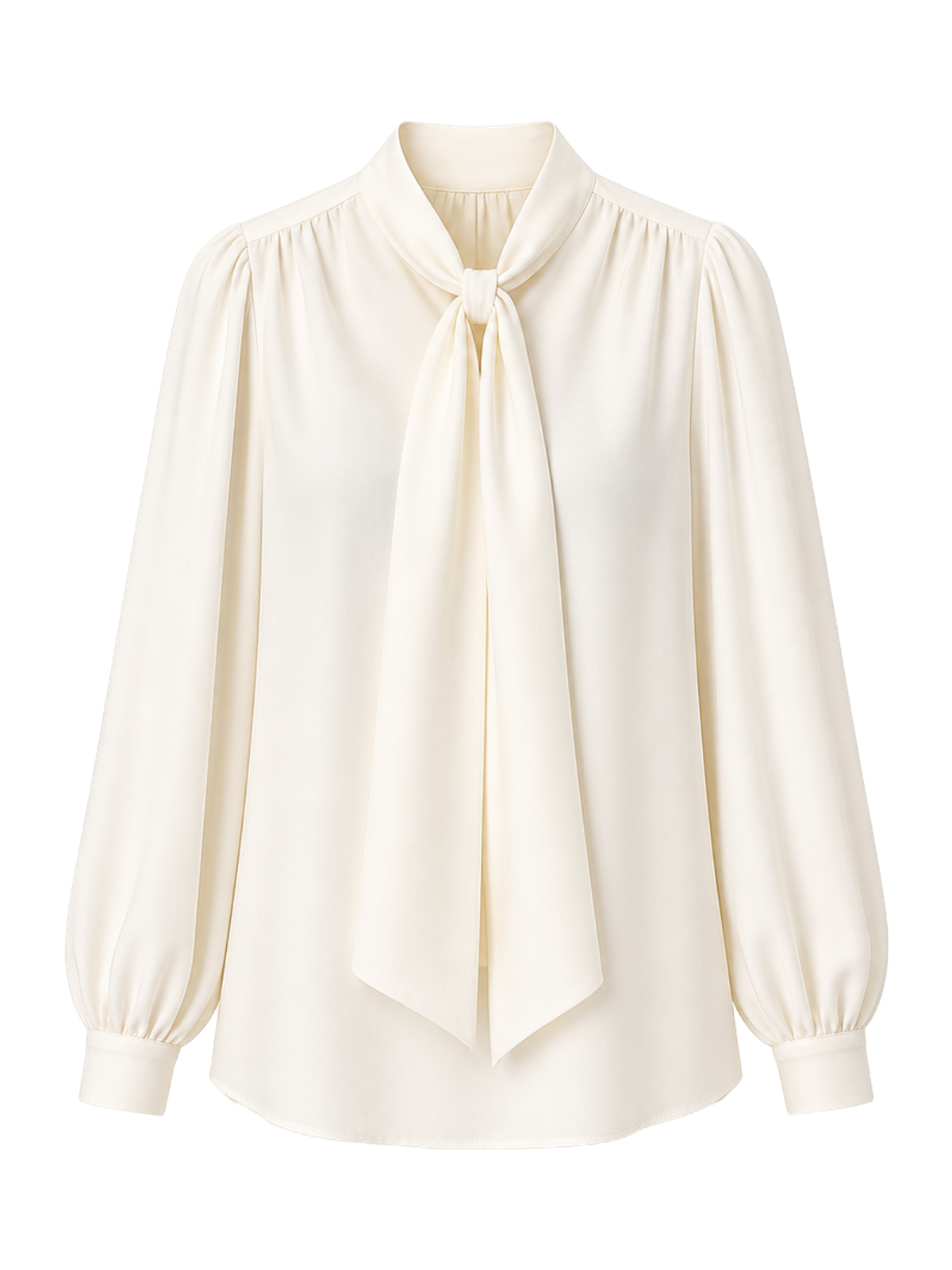 Ivory Bow-Neck Blouse product image