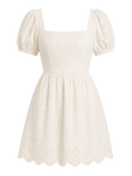 Ivory Eyelet Mini Dress product image