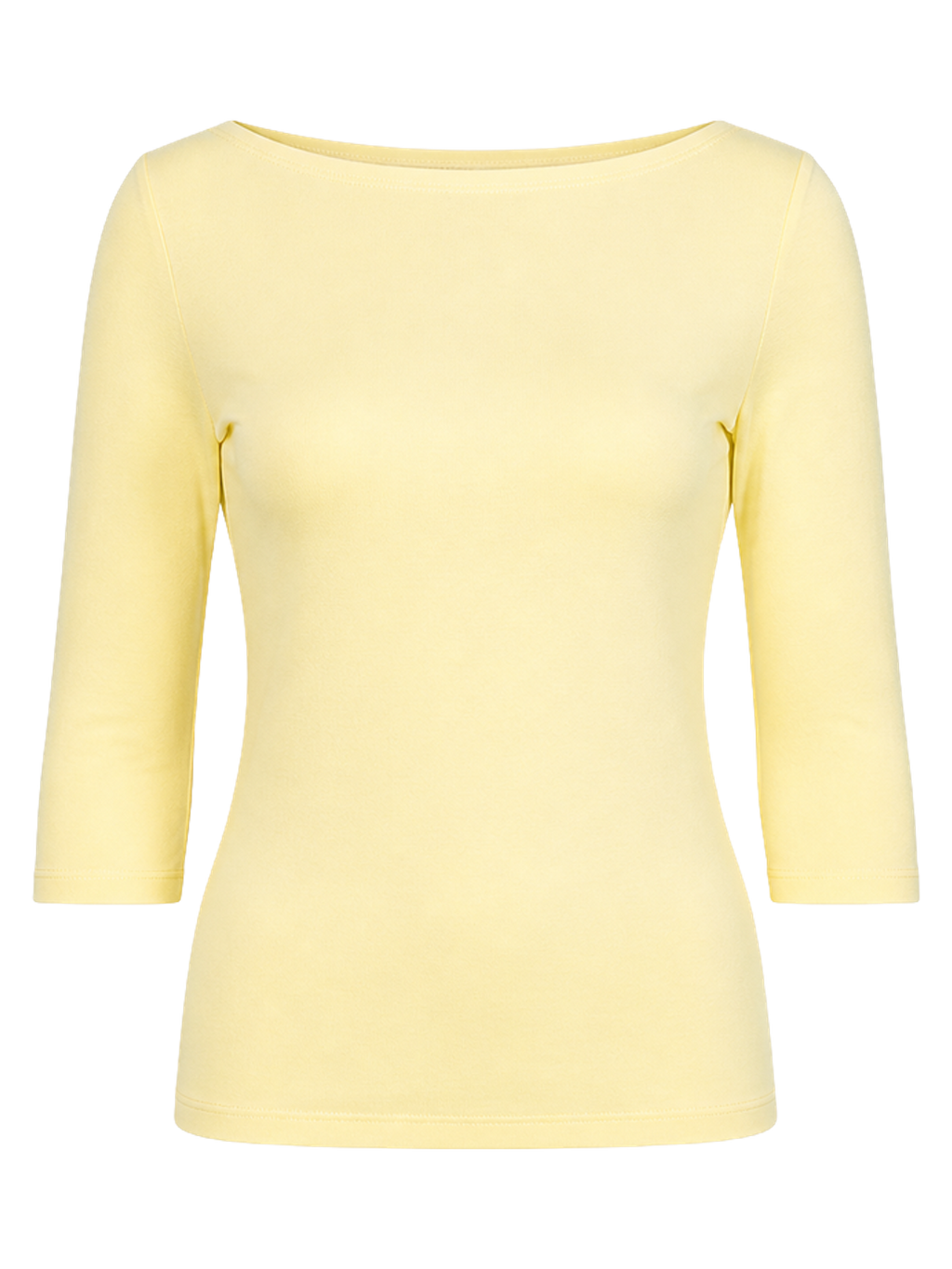 Lemon Cotton Boatneck Top product image detail