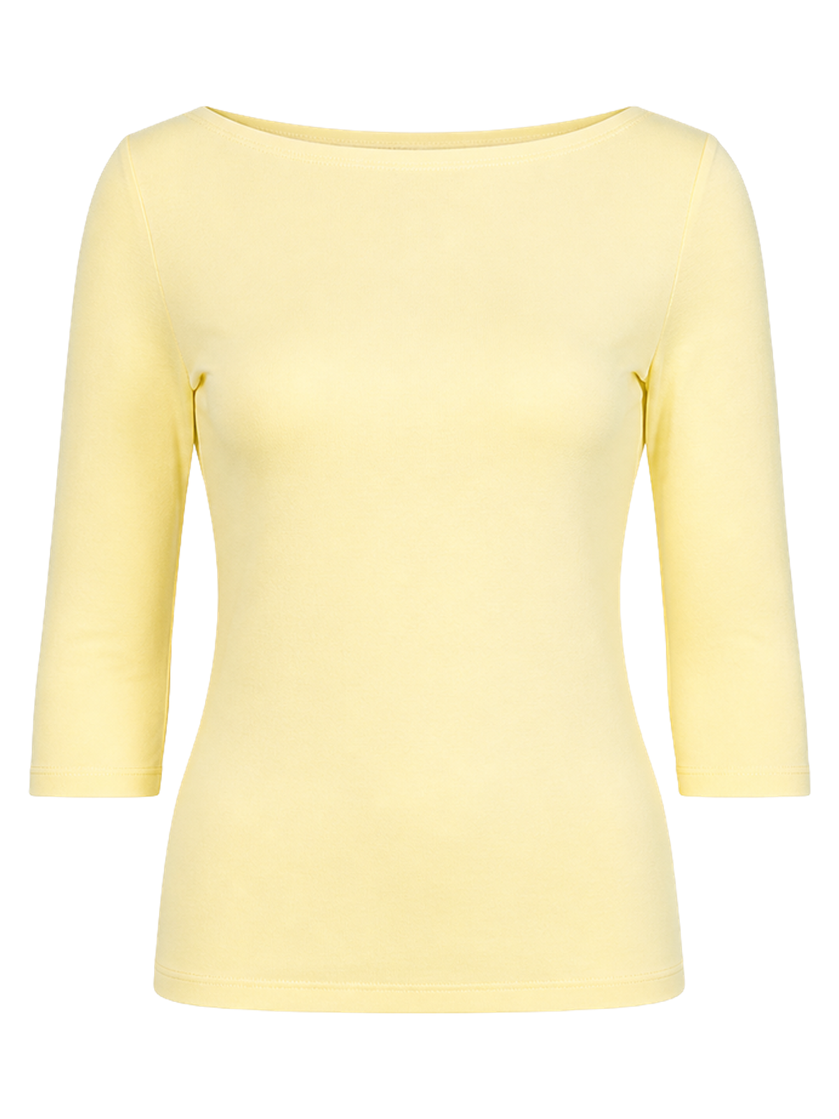 Lemon Cotton Boatneck Top product image detail