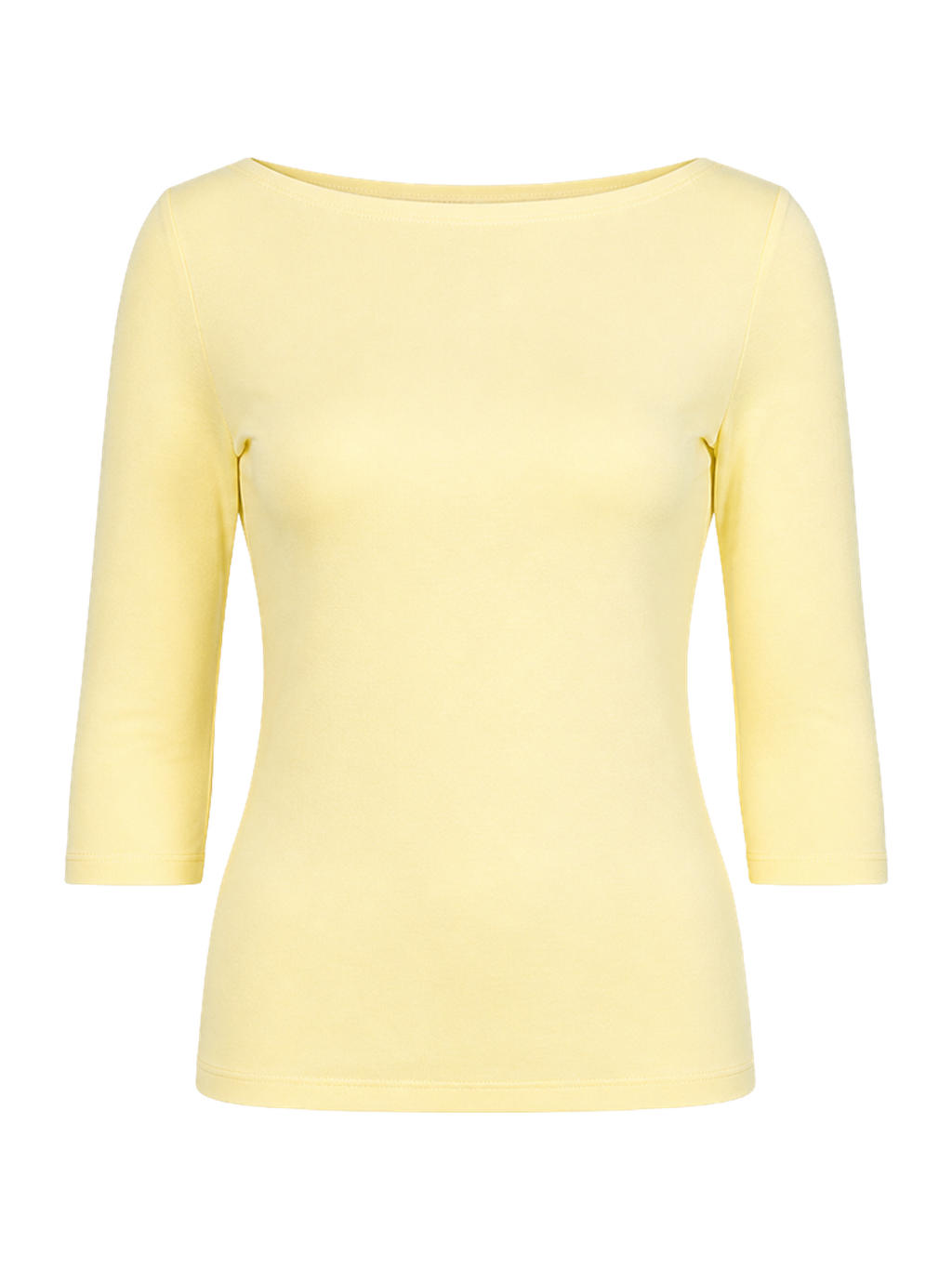 Lemon Cotton Boatneck Top product image