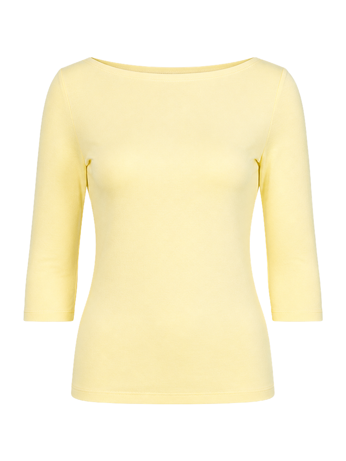 Lemon Cotton Boatneck Top product image