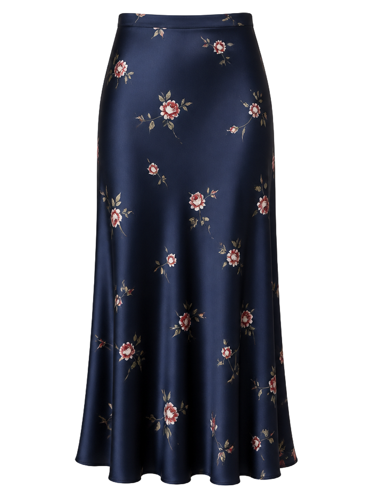 Midnight Floral Bias Midi Skirt product image detail