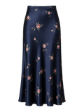 Midnight Floral Bias Midi Skirt product image