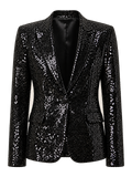 Midnight Sequin Blazer transparent product image