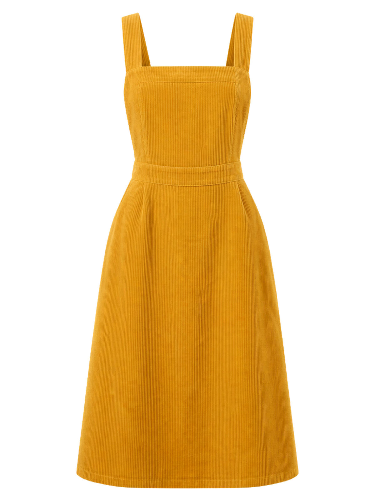 Mustard Corduroy Pinafore Dress product image detail