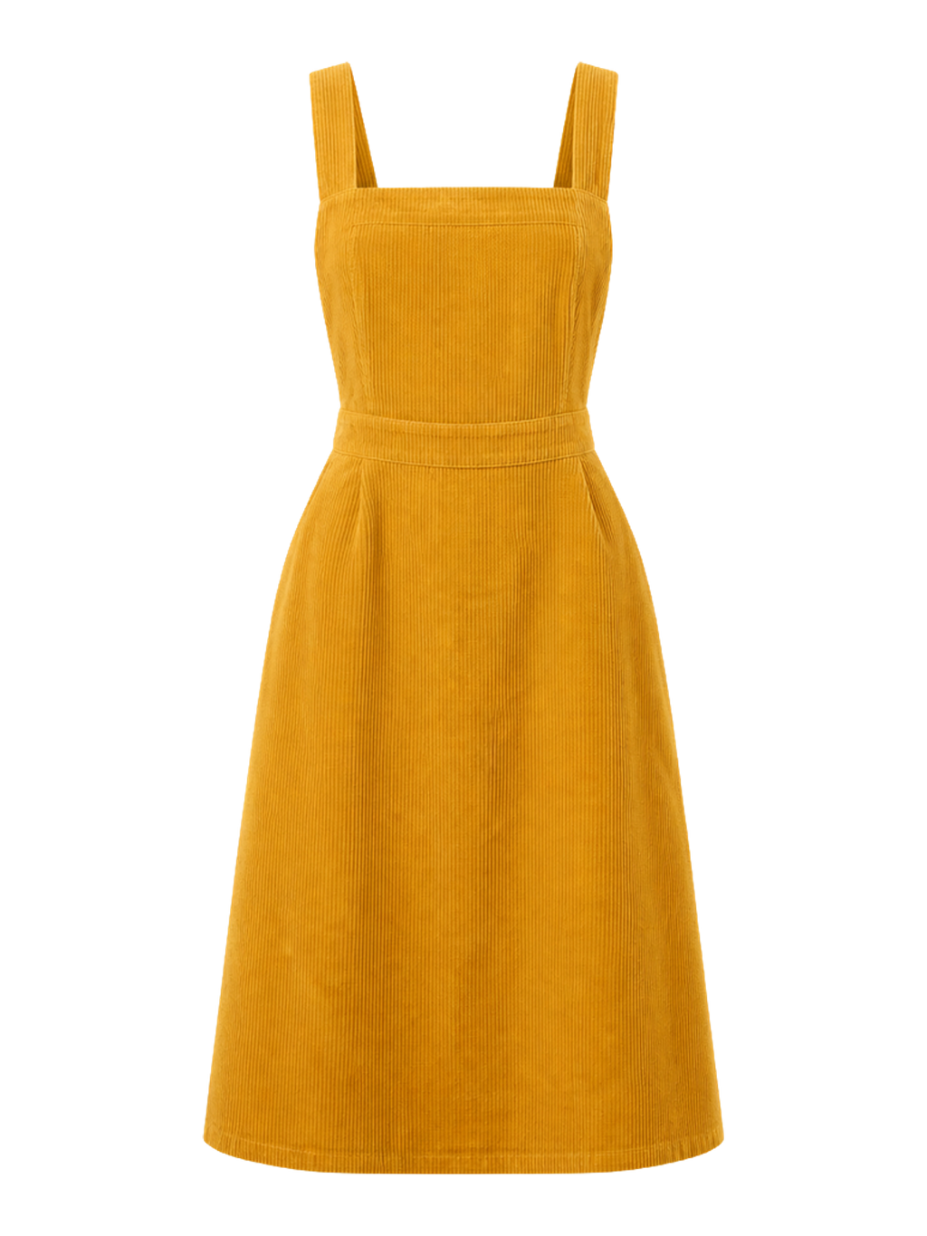Mustard Corduroy Pinafore Dress product image