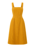 Mustard Corduroy Pinafore Dress product image