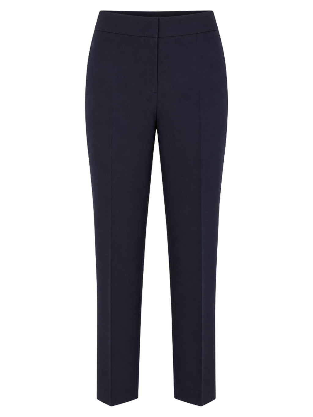 Navy Cropped Cigarette Trousers product image detail