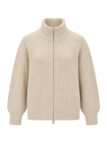Oatmeal Chunky Zip Cardigan product image
