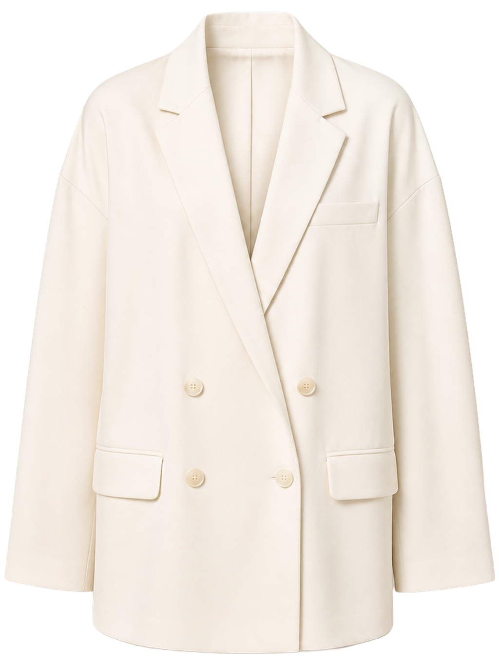 Oversized Ivory Blazer detail product image