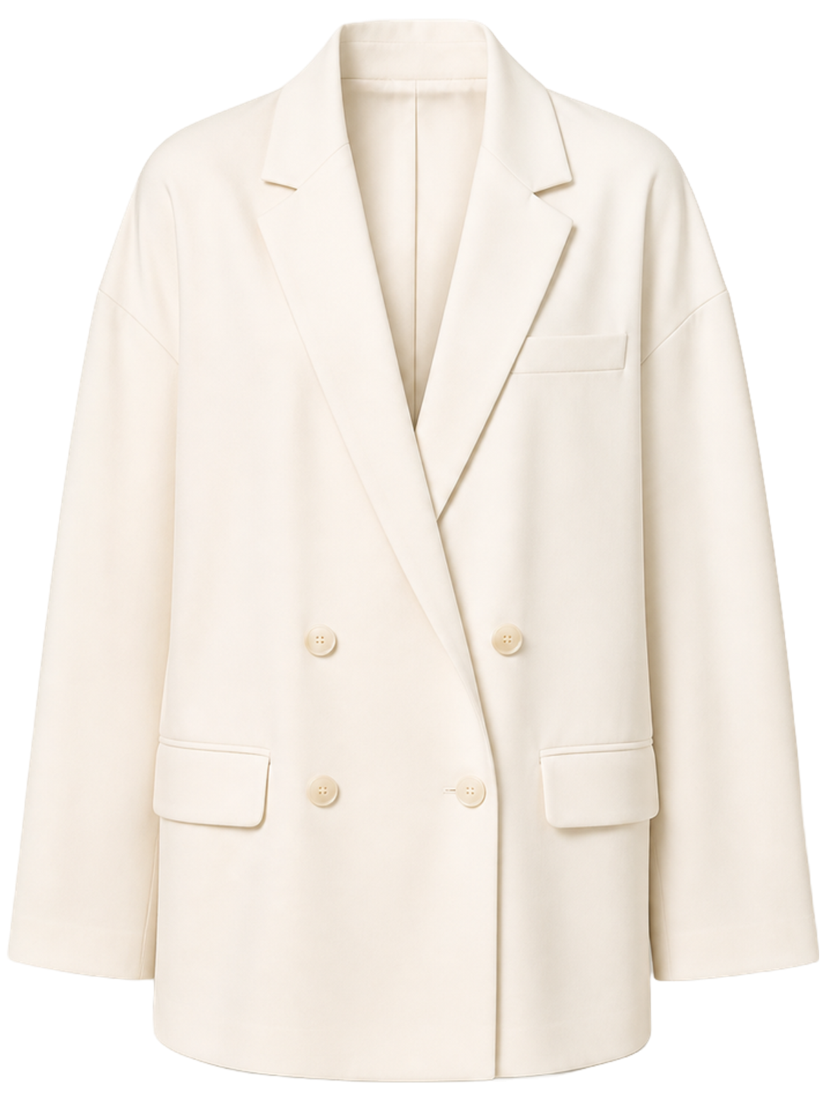 Oversized Ivory Blazer detail product image