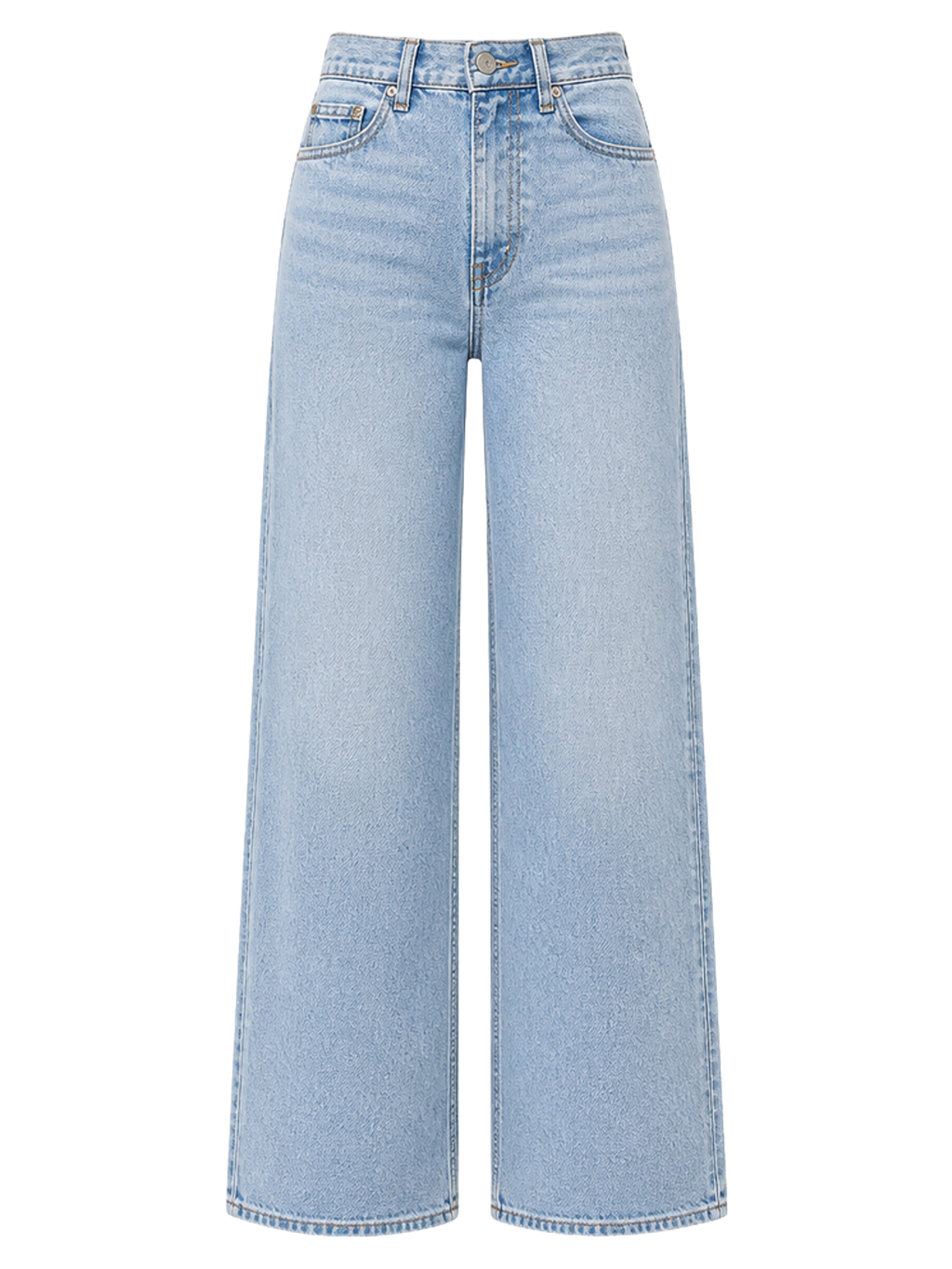 Pale Blue Wide-Leg Jeans product image detail