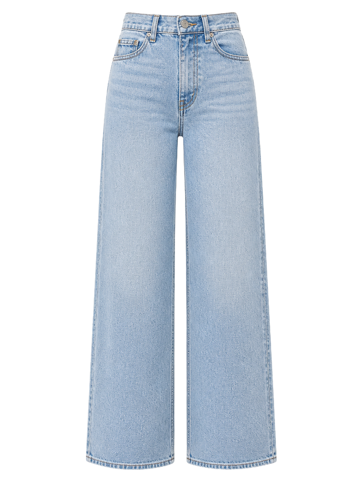 Pale Blue Wide-Leg Jeans product image detail