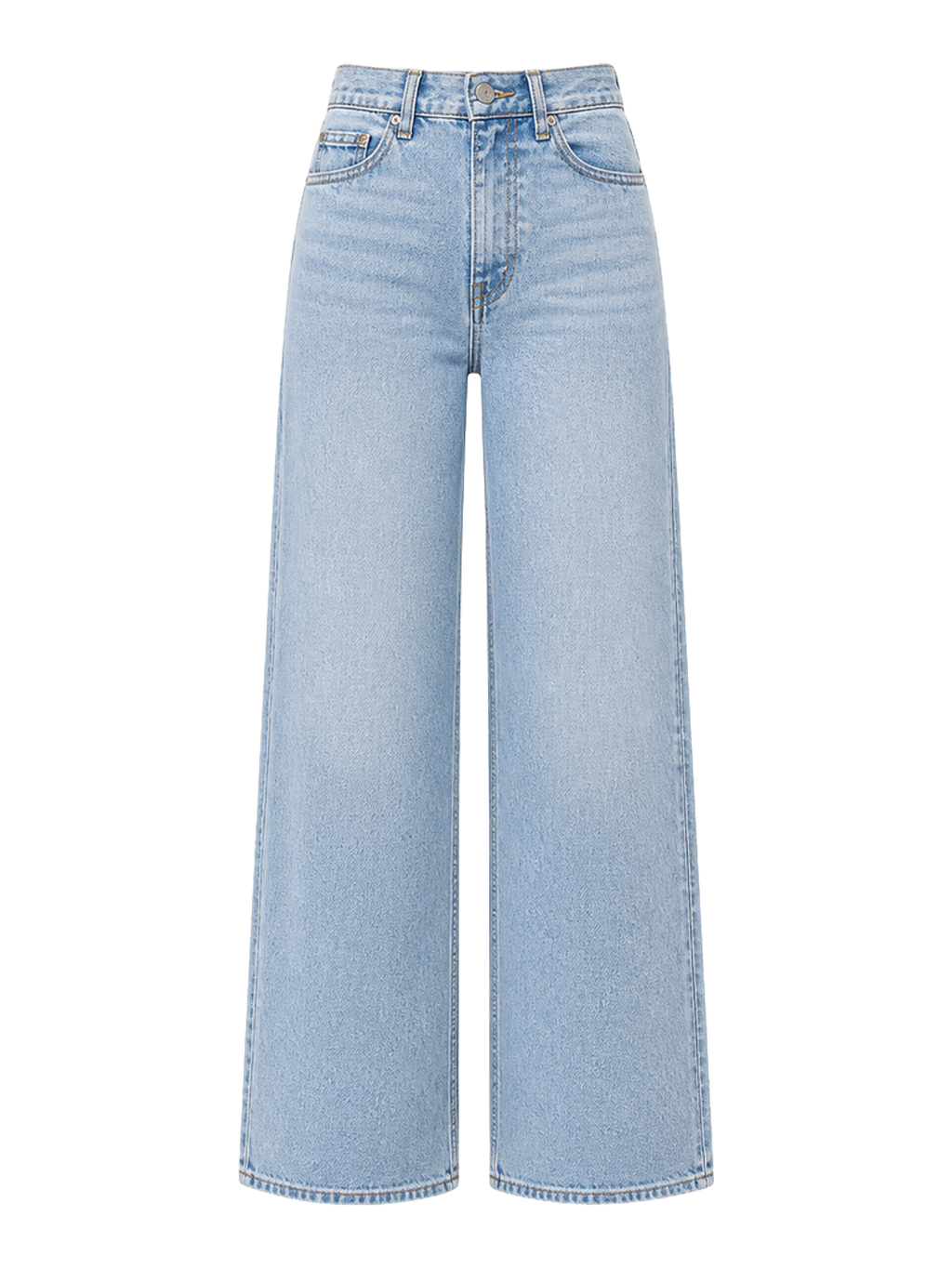 Pale Blue Wide-Leg Jeans product image