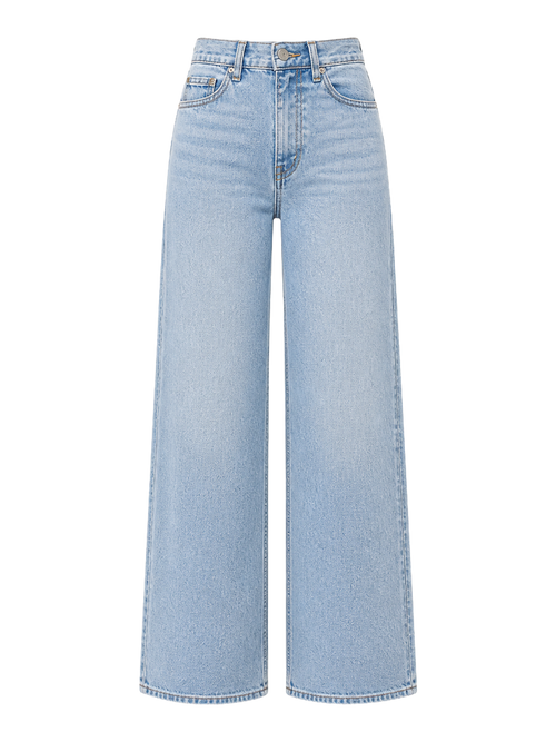 Pale Blue Wide-Leg Jeans product image