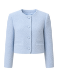 Powder Blue Boucle Jacket product image