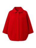 Red Boiled-Wool Cocoon Jacket product image